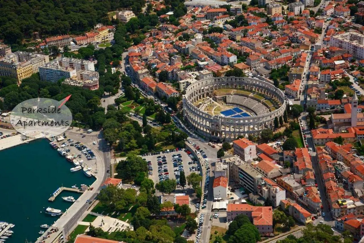Parkside Studio Apartments With Free Parking Pula Croatia
