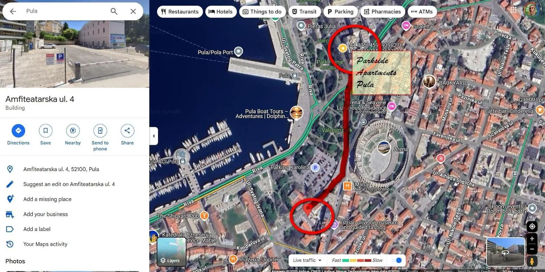 Parkside Studio Apartments With Free Parking Pula